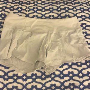Size 8 white Lululemon shorts